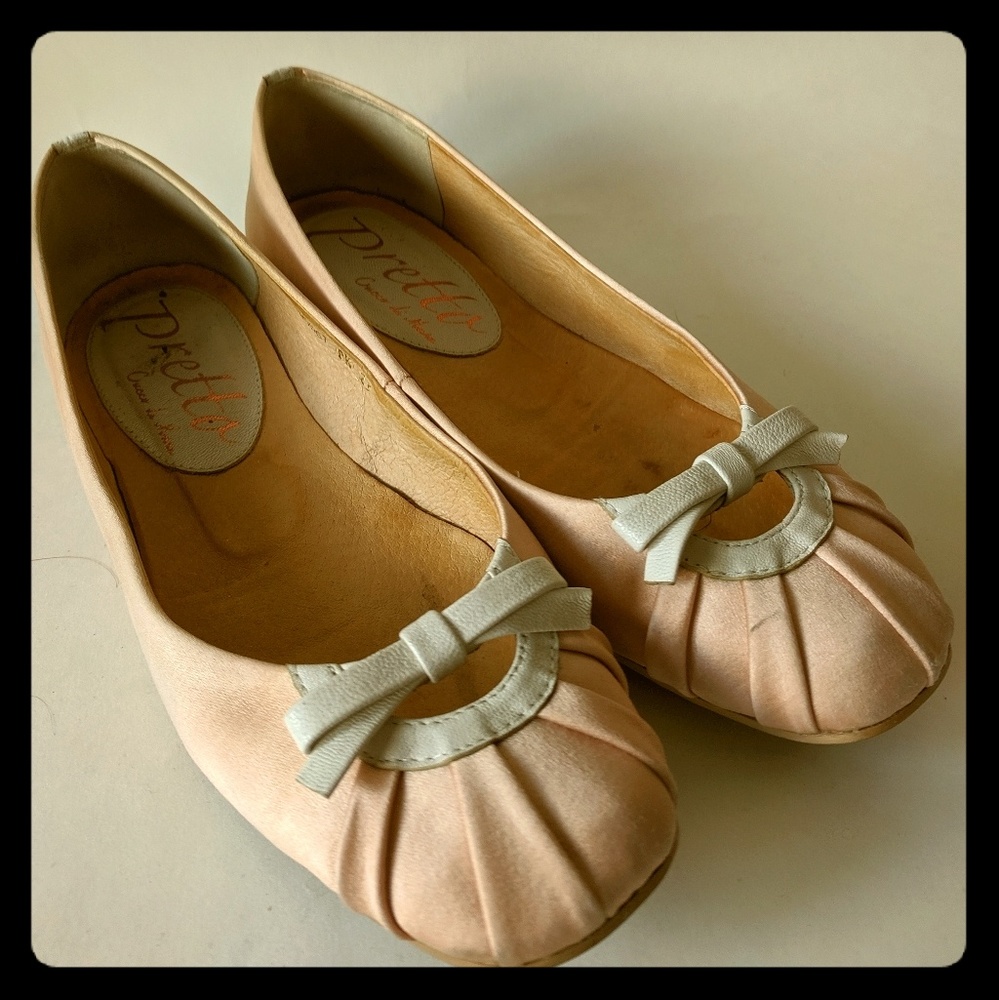 Japanese Pretto Satin Flats